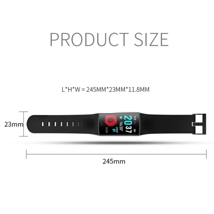 CY11 1.14 inches IPS Color Screen Smart Bracelet IP67 Waterproof, Support Step Counting / Call Reminder / Heart Rate Monitoring / Sleep Monitoring (Red) - Smart Wear by buy2fix | Online Shopping UK | buy2fix