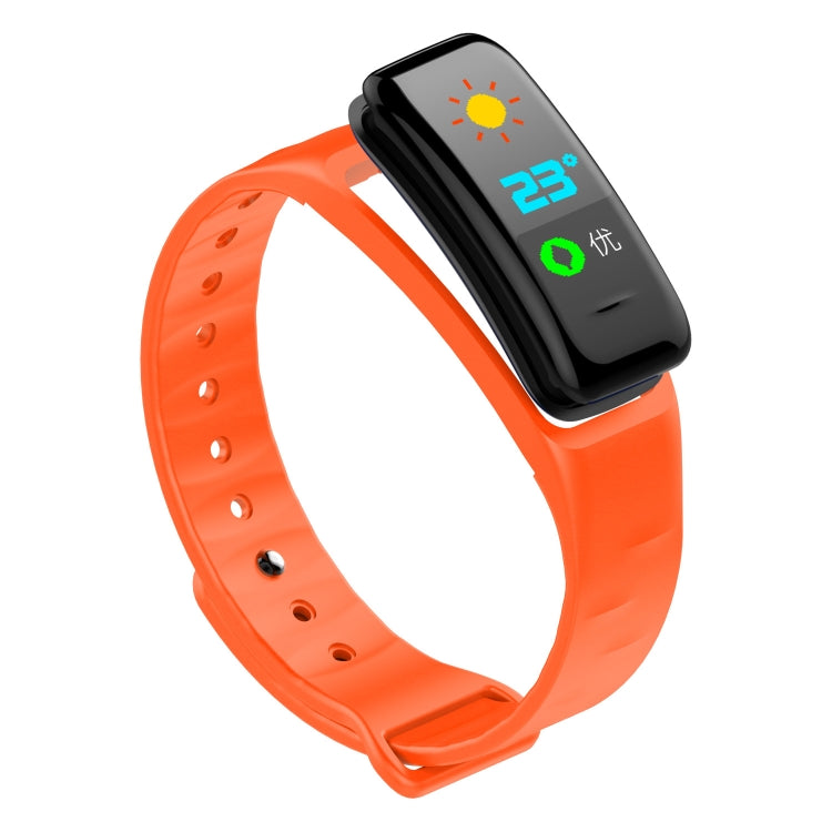 CHIGU C1Plus Fitness Tracker 0.96 inch IPS Screen Smartband Bracelet, IP67 Waterproof, Support Sports Mode / Blood Pressure / Sleep Monitor / Heart Rate Monitor / Fatigue Monitor / Sedentary Reminder (Orange) - Smart Wear by buy2fix | Online Shopping UK | buy2fix