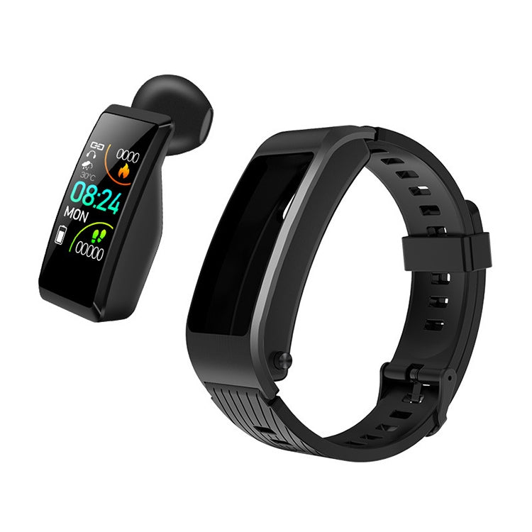 S2 1.08 inch TFT Color Screen Smart Watch, Silicone Strap ,IP67 Waterproof, Support Call Reminder /Heart Rate Monitoring/Sleep Monitoring/Blood Oxygen Monitoring/Blood Pressure Monitoring(Black) - Smart Wear by buy2fix | Online Shopping UK | buy2fix