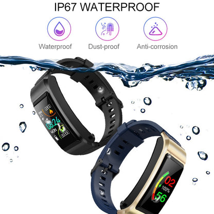 S2 1.08 inch TFT Color Screen Smart Watch, Silicone Strap ,IP67 Waterproof, Support Call Reminder /Heart Rate Monitoring/Sleep Monitoring/Blood Oxygen Monitoring/Blood Pressure Monitoring(Black) - Smart Wear by buy2fix | Online Shopping UK | buy2fix