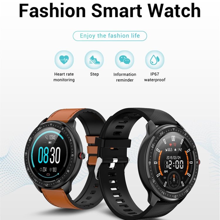 Z06 Fashion Smart Sports Watch, 1.3 inch Full Touch Screen, 5 Dials Change, IP67 Waterproof, Support Heart Rate / Blood Pressure Monitoring / Sleep Monitoring / Sedentary Reminder (Black) - Smart Wear by buy2fix | Online Shopping UK | buy2fix