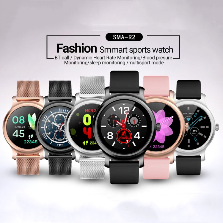 SMA-R2 1.3 inches IPS Screen Smart Watch IP65 Waterproof,Support Call /Message Reminder /Dual-mode Bluetooth 3.0 + 4.0/ Sleeping Monitoring /Sedentary Reminder (Rose Gold Metal Strap) - Smart Wear by buy2fix | Online Shopping UK | buy2fix