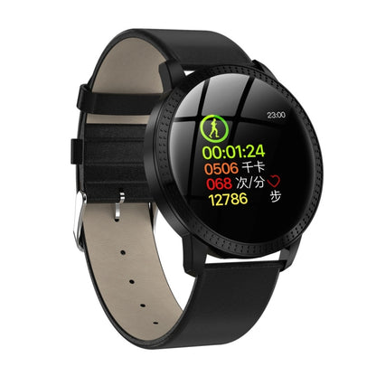 CF18 1.22 inch Color Screen IPX67 Waterproof Bluetooth Smartwatch, Support Call Reminder/ Heart Rate Monitoring /Blood Pressure Monitoring/ Sleep Monitoring (Black) - Smart Wear by buy2fix | Online Shopping UK | buy2fix