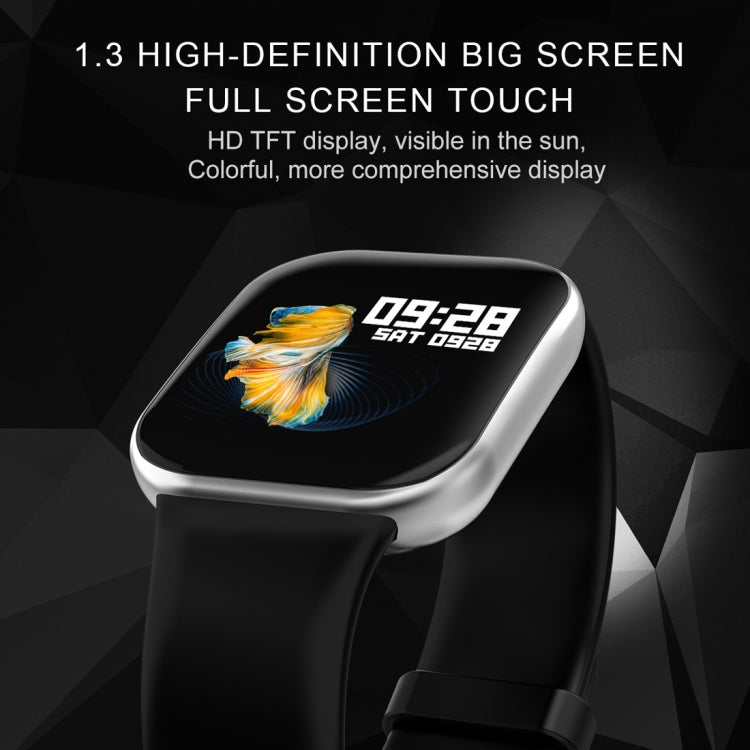 X16 1.3 inch TFT Color Screen IP67 Waterproof Bluetooth Smartwatch, Support Call Reminder/ Heart Rate Monitoring /Blood Pressure Monitoring/ Sleep Monitoring(Silver) - Smart Wear by buy2fix | Online Shopping UK | buy2fix