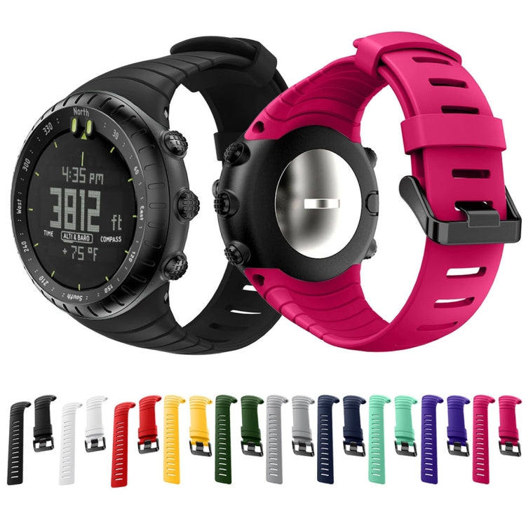 Smart Watch Silicone Watch Band for Suunto Core(Grey) - Smart Wear by buy2fix | Online Shopping UK | buy2fix