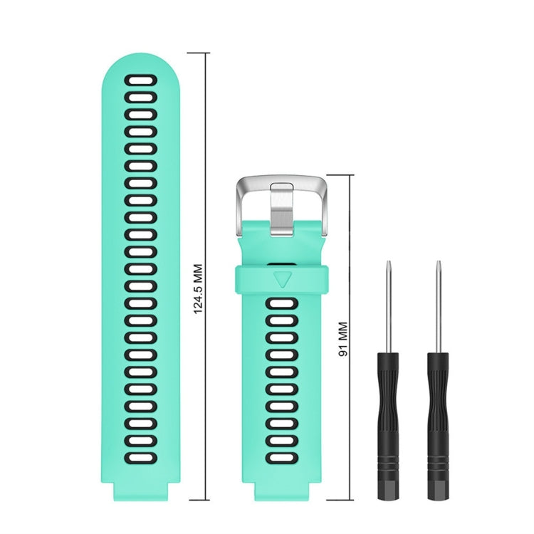 Smart Watch Silicone Watch Band for Garmin Forerunner 735XT(Mint Green) - Smart Wear by buy2fix | Online Shopping UK | buy2fix