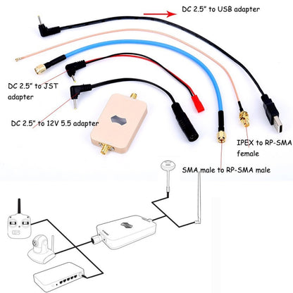 SH-RC24G3W 2.4GHz 3W Wireless WiFi Signal Booster Amplifier for UAV RC (Gold) - Toys & Hobbies by buy2fix | Online Shopping UK | buy2fix