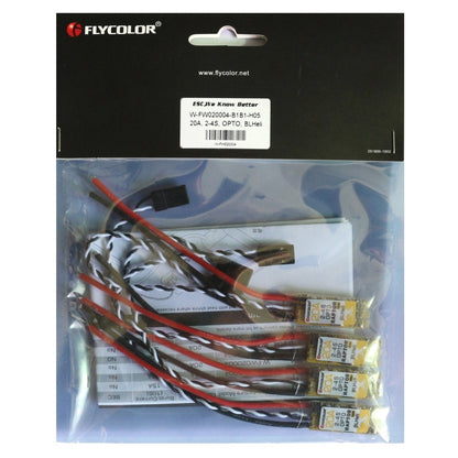 4 PCS Flycolor Raptor 390 20A 2-4S Electric Speed Controller - Toys & Hobbies by buy2fix | Online Shopping UK | buy2fix
