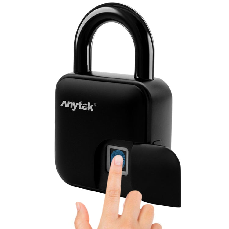 Anytek L3 Intelligent Hidden Fingerprint Padlock Electronic Lock, 10 Fingerprint Edition - Padlocks by Anytek | Online Shopping UK | buy2fix