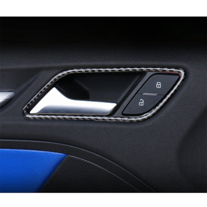 4 PCS Car Carbon Fiber Inner Armrest Decorative Frame for Audi A3 - Car Interior Mouldings by buy2fix | Online Shopping UK | buy2fix