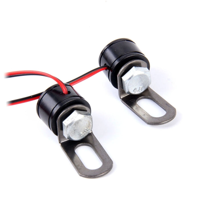 2 PCS 12V 3W Red Light Eagle Eyes LED Strobe Light For Motorcycle ，Wire Length: 90cm - Eagle Eye Lights by buy2fix | Online Shopping UK | buy2fix