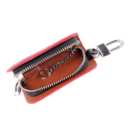 Universal Leather Roots Texture Waist Hanging Zipper Wallets Key Holder Bag (No Include Key)(Red) - Car Key Cases by buy2fix | Online Shopping UK | buy2fix