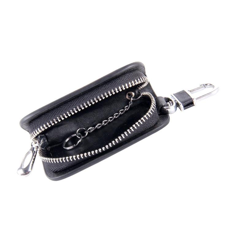 Universal Leather Denim Texture Waist Hanging Zipper Wallets Key Holder Bag (No Include Key)(Black) - Car Key Cases by buy2fix | Online Shopping UK | buy2fix