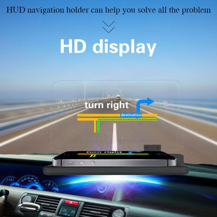 H6 Multi-function Car Smartphone Navigation Head Up Display Holder for 6 Inch Smartphone - Car Holders by buy2fix | Online Shopping UK | buy2fix