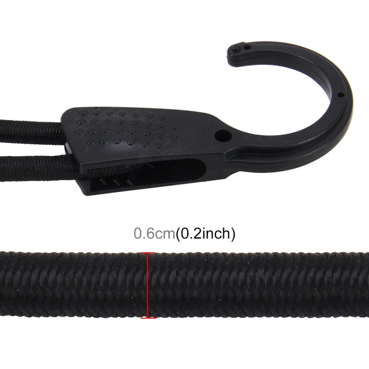 Reusable Car Fastening Rope Car Adjustable Elastic Rope Trunk Storage Hooks Strap Fastening Vehicle Fastening Rope, Length: 1.2m(Black) - Auto Fastener & Clips by buy2fix | Online Shopping UK | buy2fix