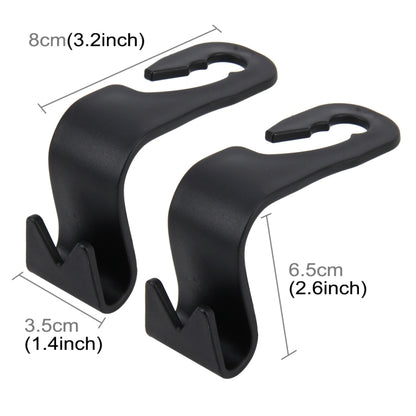 2 PCS Car Seat Back Trunk Bag Hanger Holder Auto Headrest Luggage Hook - Auto Fastener & Clips by 3R | Online Shopping UK | buy2fix