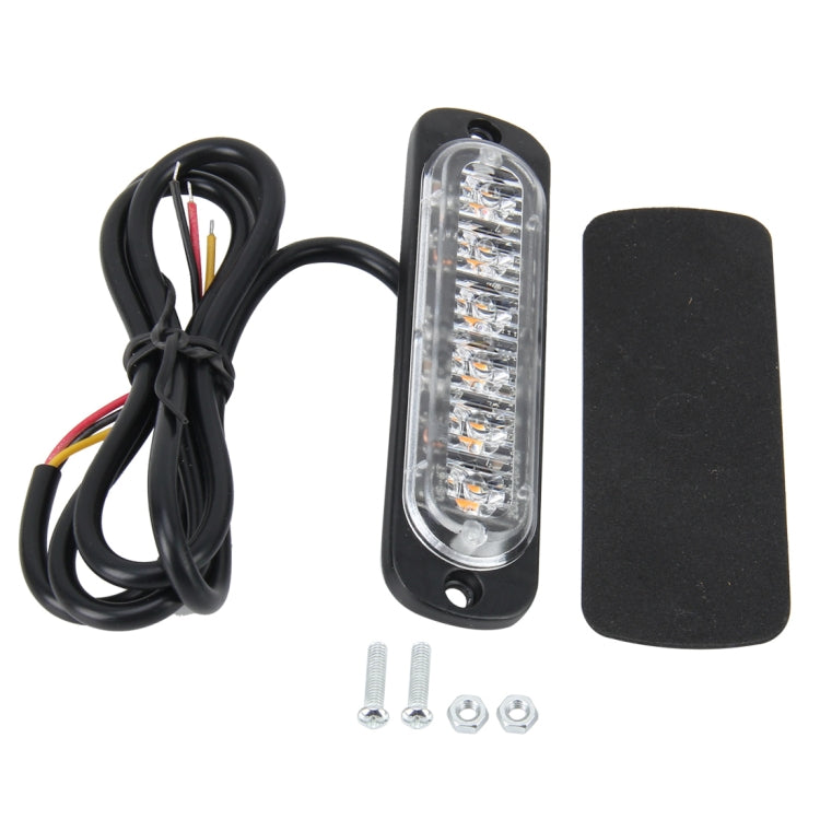 DC 12V-24V 2W 6LEDs SMD-2835 Lamps 17 Flash Patterns 3 Lines Car Flash Lamp Waterproof Car Truck Emergency Strobe Flash Warning Light, Cable Length: 90cm - Warning Lights by buy2fix | Online Shopping UK | buy2fix