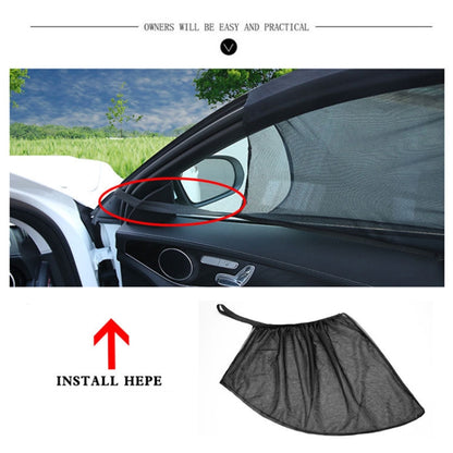 2 PCS Car Front Window Net Yarn Sunscreen Insulation Window Sunshade Cover, Size: 75*50cm - Sound & Heat Insulation Cotton by buy2fix | Online Shopping UK | buy2fix