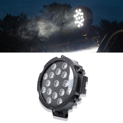 2 PCS 51W 3500LM 6500K White Light  17 LED Waterproof Car Boat Marine Work Lights Spotlight LED Bulbs, 30 Degrees Adjustable, DC 10-30V(Black) - Work Lights by buy2fix | Online Shopping UK | buy2fix