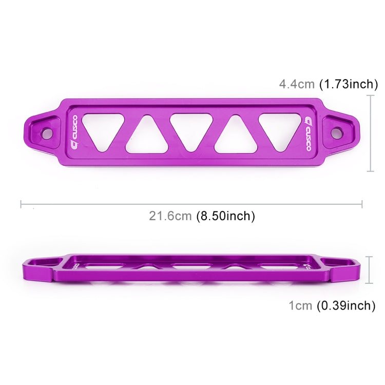 Universal Car Long Stainless Steel Battery Tie Down Clamp Bracket, Size: 21.6 x 4.4 x 1cm (Purple) - In Car by buy2fix | Online Shopping UK | buy2fix