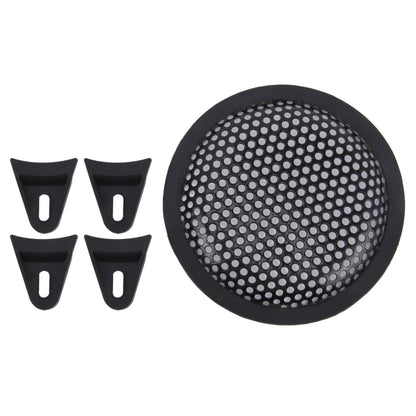 5 inch Car Auto Metal Mesh Black Round Hole Subwoofer Loudspeaker Protective Cover Mask Kit with Fixed Holder - In Car by buy2fix | Online Shopping UK | buy2fix