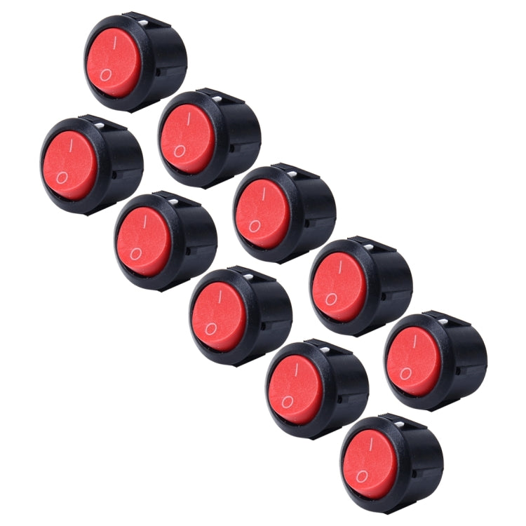 10 PCS Car Auto Universal DIY 2 Pin Round Cap OFF- ON Push Button - In Car by buy2fix | Online Shopping UK | buy2fix