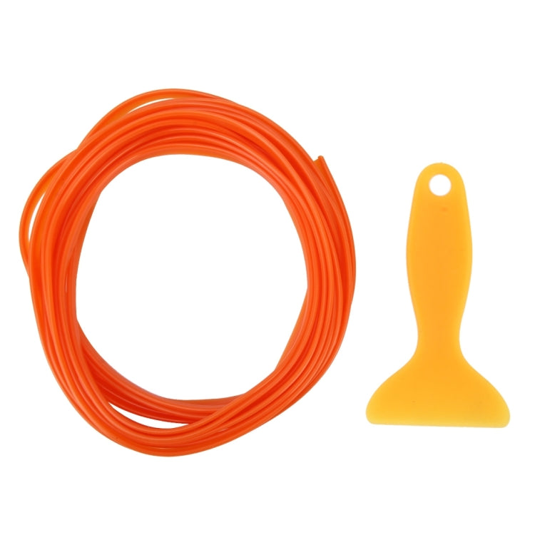 5m Flexible Trim For DIY Automobile Car Interior Moulding Trim Decorative Line Strip with Film Scraper(Orange) - Anti Collision Sticker by buy2fix | Online Shopping UK | buy2fix