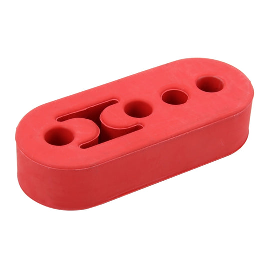 Universal Car 4 Holes Adjustable Rubber Mounting Bracket Exhaust Tube Hanging Rubber Tube(Red) - In Car by buy2fix | Online Shopping UK | buy2fix