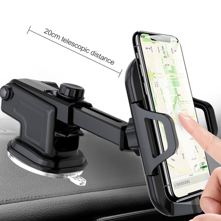 Multi-function Vehicle Navigation Frame Suction Cup Car Mount Phone Holder(Black) - Car Holders by buy2fix | Online Shopping UK | buy2fix