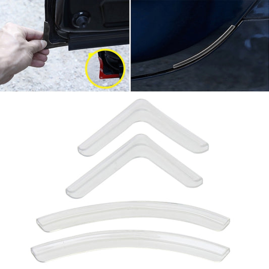 4 PCS/Set Universal Car Styling PVC Car Door Edge Anti Collision Sticker Door Anti-Rub Strips Car Door Scratch Protector(Transparent) - Anti Collision Sticker by buy2fix | Online Shopping UK | buy2fix