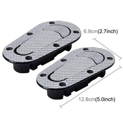 A Pair Car Carbon Fiber Cover Lock Modified Hood Lock General Racing Car Cover Lock - In Car by buy2fix | Online Shopping UK | buy2fix