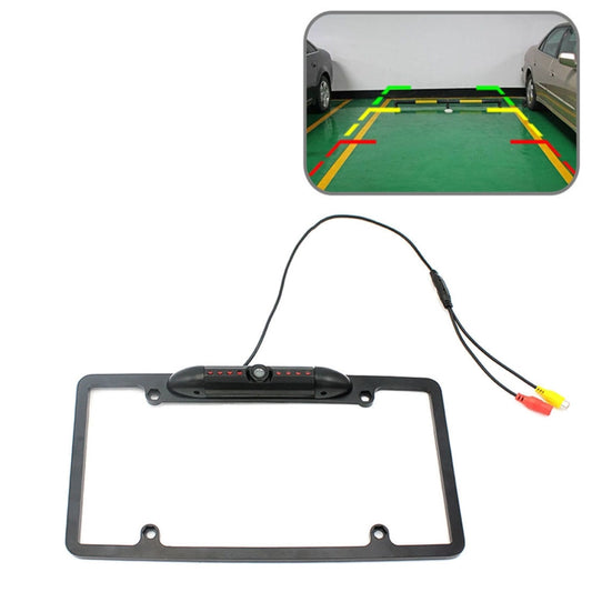PZ422 America Car License Plate Frame 120 Degree Rear View Camera - In Car by buy2fix | Online Shopping UK | buy2fix