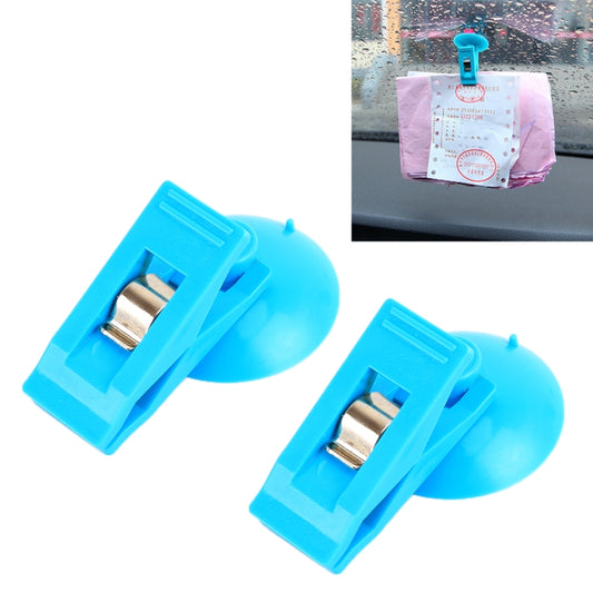 2 PCS Car Windshield Multi-functional Suction Cup Clip, Random Color Delivery - Auto Fastener & Clips by buy2fix | Online Shopping UK | buy2fix