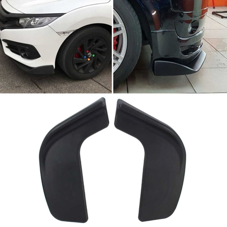 2 PCS Universal Fit Car Front Bumper Spoiler Lip Splitter Diffuser SUV ABS Front Shovel, Length: 57cm - Bumper by buy2fix | Online Shopping UK | buy2fix