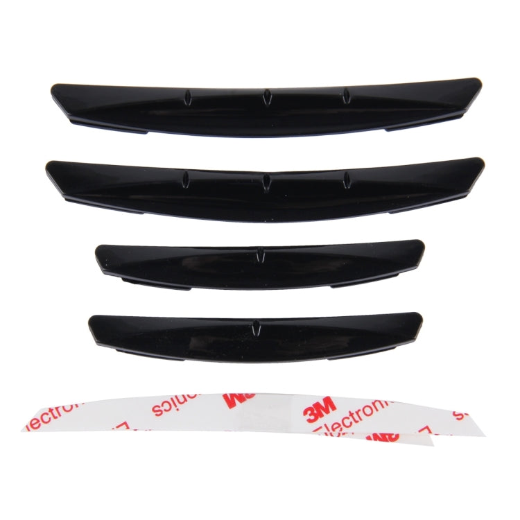 3R 3R-2103 4 PCS Rubber Car Side Door Edge Protection Guards Cover Trims Stickers(Black) - In Car by 3R | Online Shopping UK | buy2fix