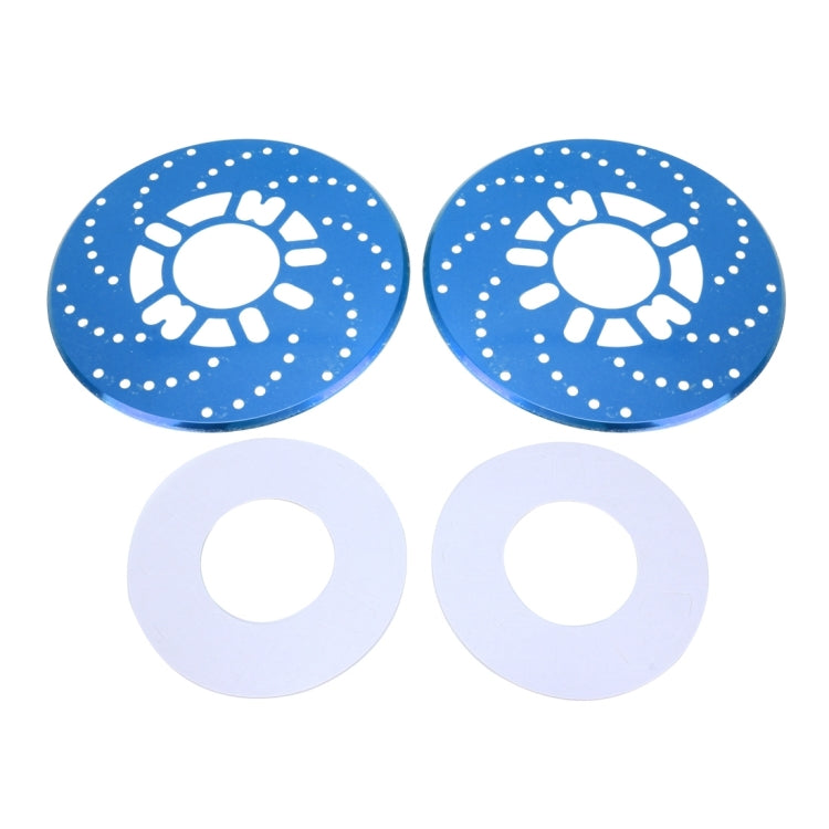 2 PCS Universal Aluminium Auto Car Wheel Disc Brake Racing Decorative Cover(Blue) - In Car by buy2fix | Online Shopping UK | buy2fix