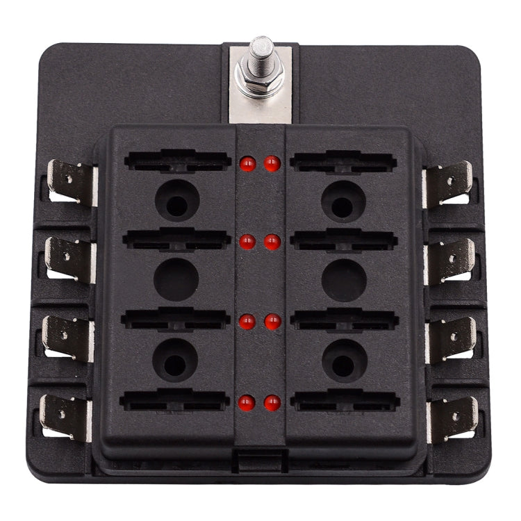 1 in 8 Out Fuse Box PC Terminal Block Fuse Holder Kits with LED Warning Indicator for Auto Car Truck Boat - In Car by buy2fix | Online Shopping UK | buy2fix