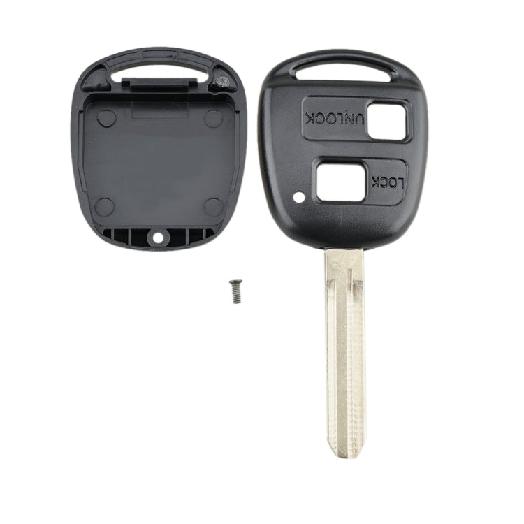For TOYOTA Car Keys Replacement 2 Buttons Car Key Case with Key Blade - Car Key Cases by buy2fix | Online Shopping UK | buy2fix