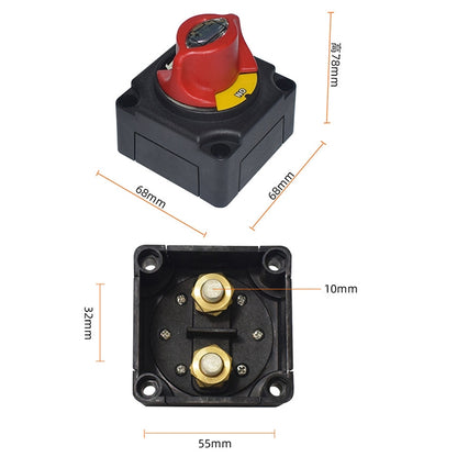 Car Auto RV Marine Boat Battery Selector Isolator Disconnect Rotary Switch Cut - In Car by buy2fix | Online Shopping UK | buy2fix