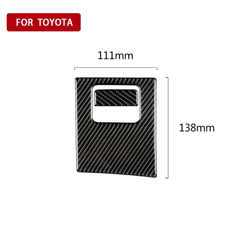 2 in 1 Car Carbon Fiber Main Driving Storage Box Handle Decorative Sticker for Toyota Eighth Generation Camry 2018-2019, Left Drive -  by buy2fix | Online Shopping UK | buy2fix