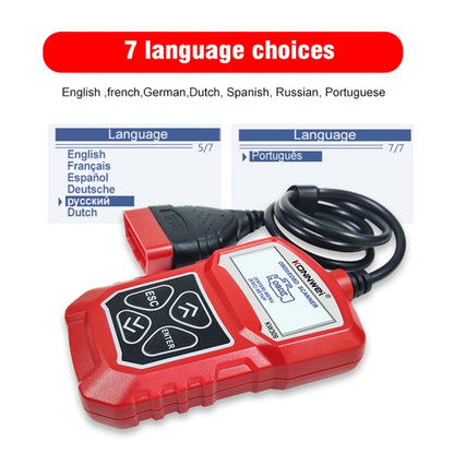 KONNWEI KW309 V309 V310 MS309 Code Reader OBD2 Scanner Diagnostic Tool(Red) - In Car by KONNWEI | Online Shopping UK | buy2fix