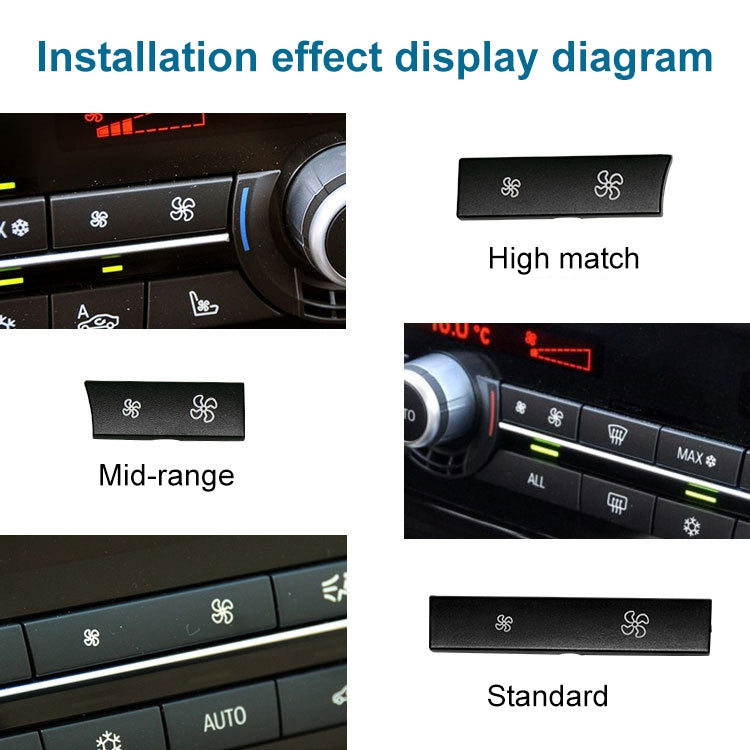 Car Wind Power Switch Air Conditioning Air Volume Button for BMW 5 Series 2011-2017 / 7 Series 2009-2015, Right High Configuration - In Car by buy2fix | Online Shopping UK | buy2fix