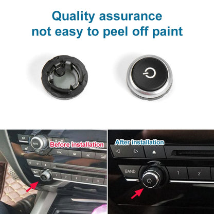 Car Radio Switch Button CD Player Volume Knob 64119350272 for BMW F10 - In Car by buy2fix | Online Shopping UK | buy2fix