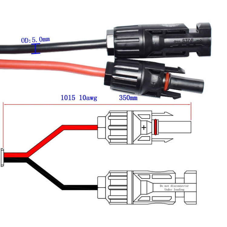 MC4 to SAE Solar Power Cord Photovoltaic Connector - In Car by buy2fix | Online Shopping UK | buy2fix