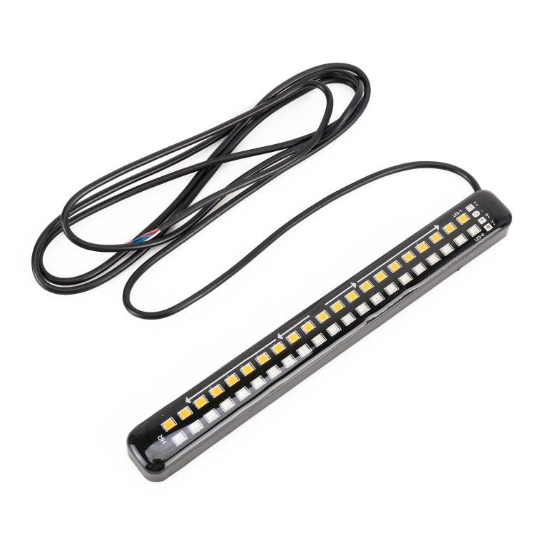 155mm DC12-24V / 2.2W Motorcycle LED Dynamic Blinker Side Lights Flowing Water Brake Lamp Turn Signal Light, Cable Length: 1m -  by buy2fix | Online Shopping UK | buy2fix