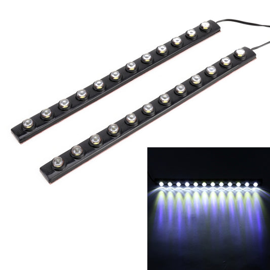 12LEDs SMD-5050 DC12V / 2.6W / 5500K / 131LM Car Daytime Running Light - In Car by buy2fix | Online Shopping UK | buy2fix