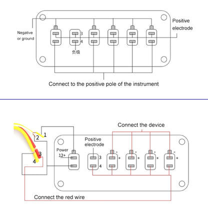 12V Universal Car One-key Start Button Modified Racing LED Light Rocker Switch Panel (Red) - In Car by buy2fix | Online Shopping UK | buy2fix