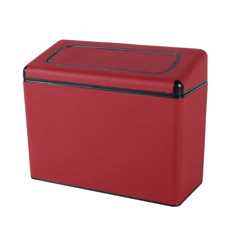 Car Plastic Trash Can Large Capacity Interior Accessories Box (Red) - In Car by buy2fix | Online Shopping UK | buy2fix