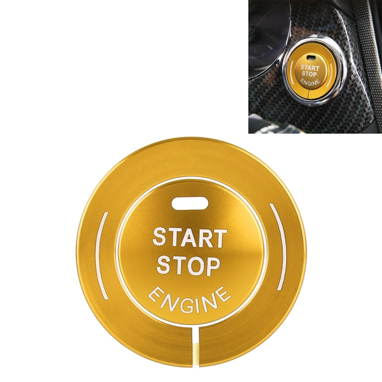 Car Engine Start Key Push Button Ring Trim Sticker for Infiniti (Gold) - In Car by buy2fix | Online Shopping UK | buy2fix