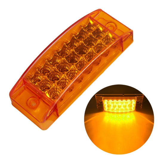 MK-142 DC12V-24V 21LEDs Car Tail Light Running Water Flashing Edge Light (Yellow Light) - In Car by buy2fix | Online Shopping UK | buy2fix